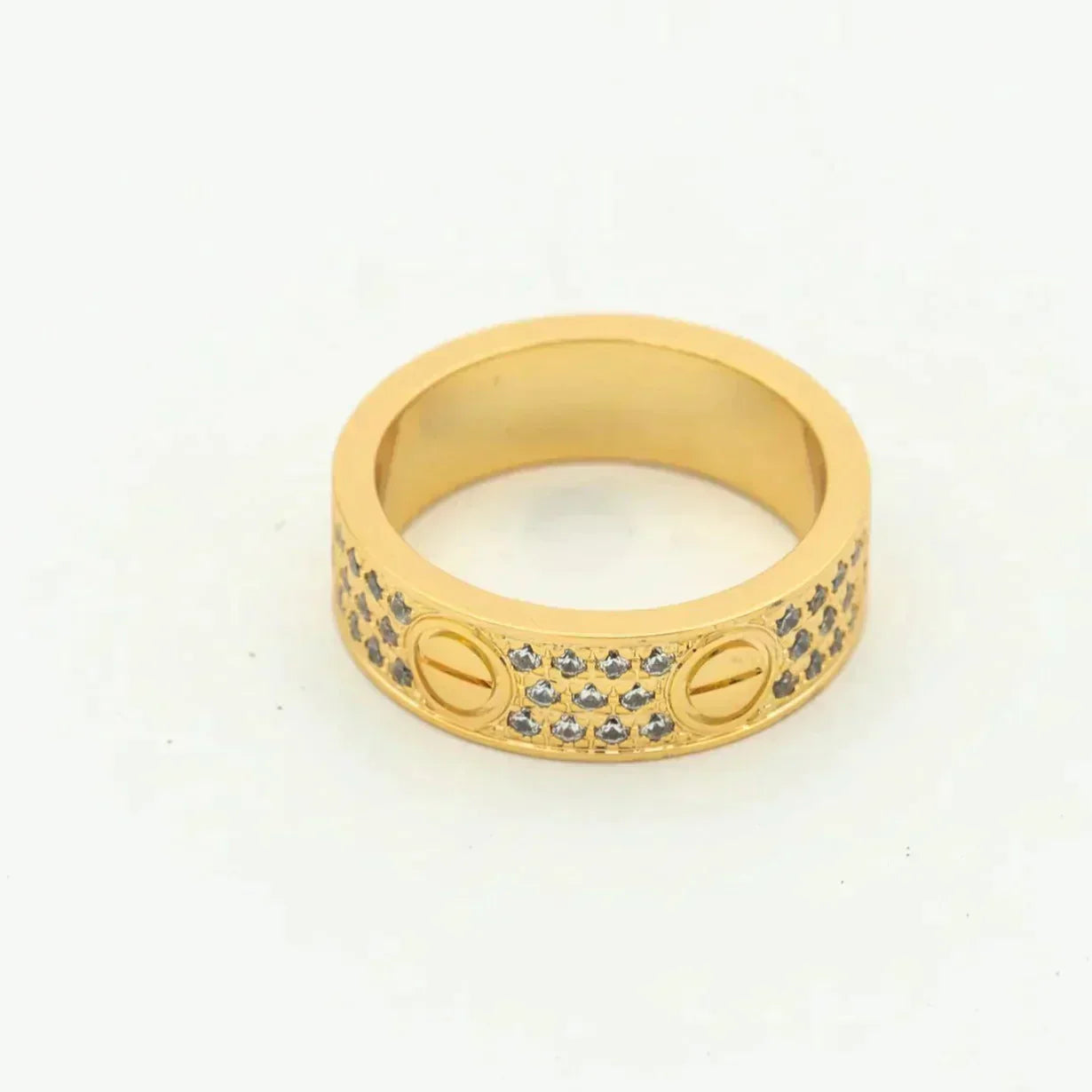[Perla Lux]LOVE RING 5.5MM DIAMONDS PAVED
