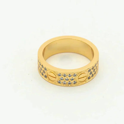 [Perla Lux]LOVE RING 5.5MM DIAMONDS PAVED