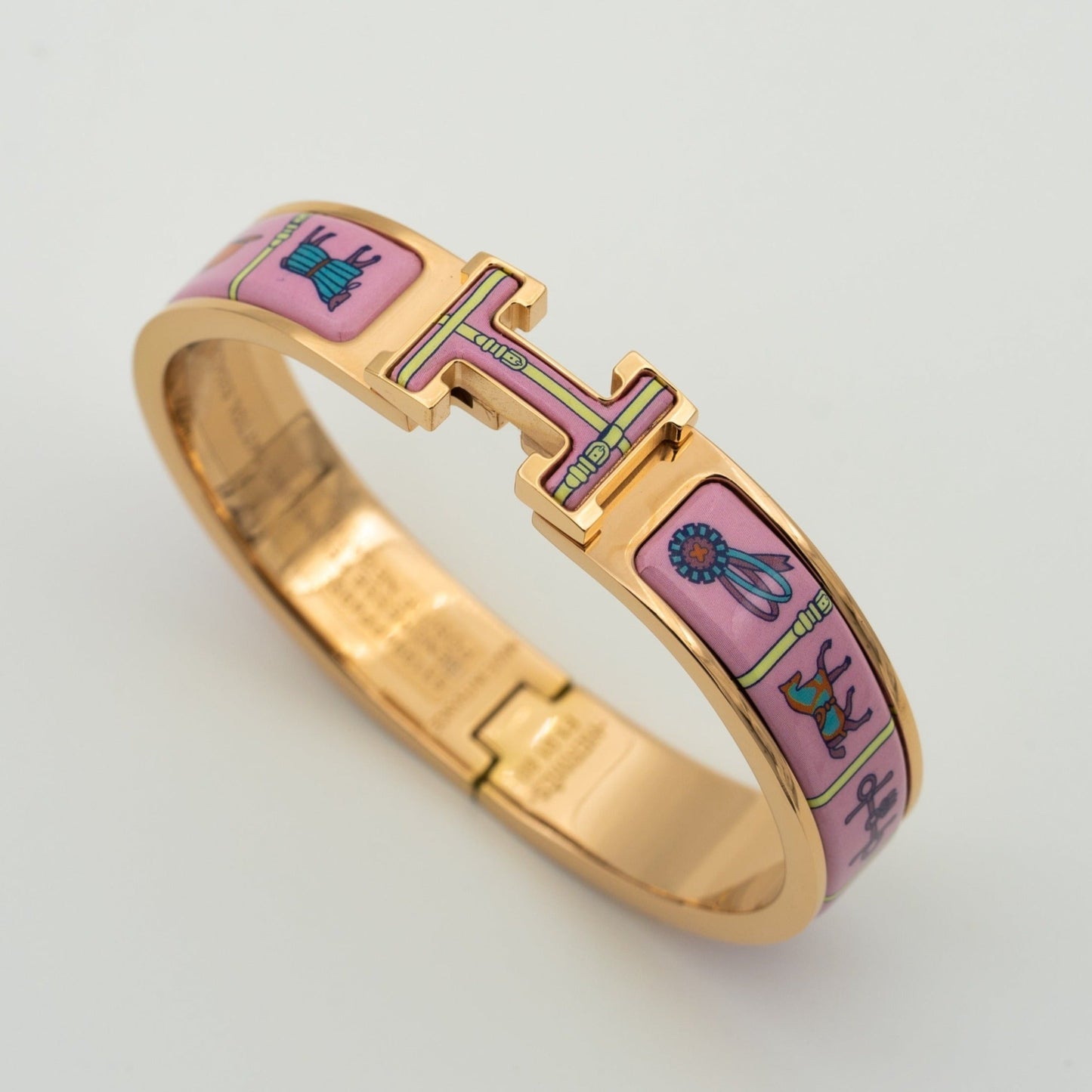 [Perla Lux]H PINK GOLD BRACELET PINK CERAMIC