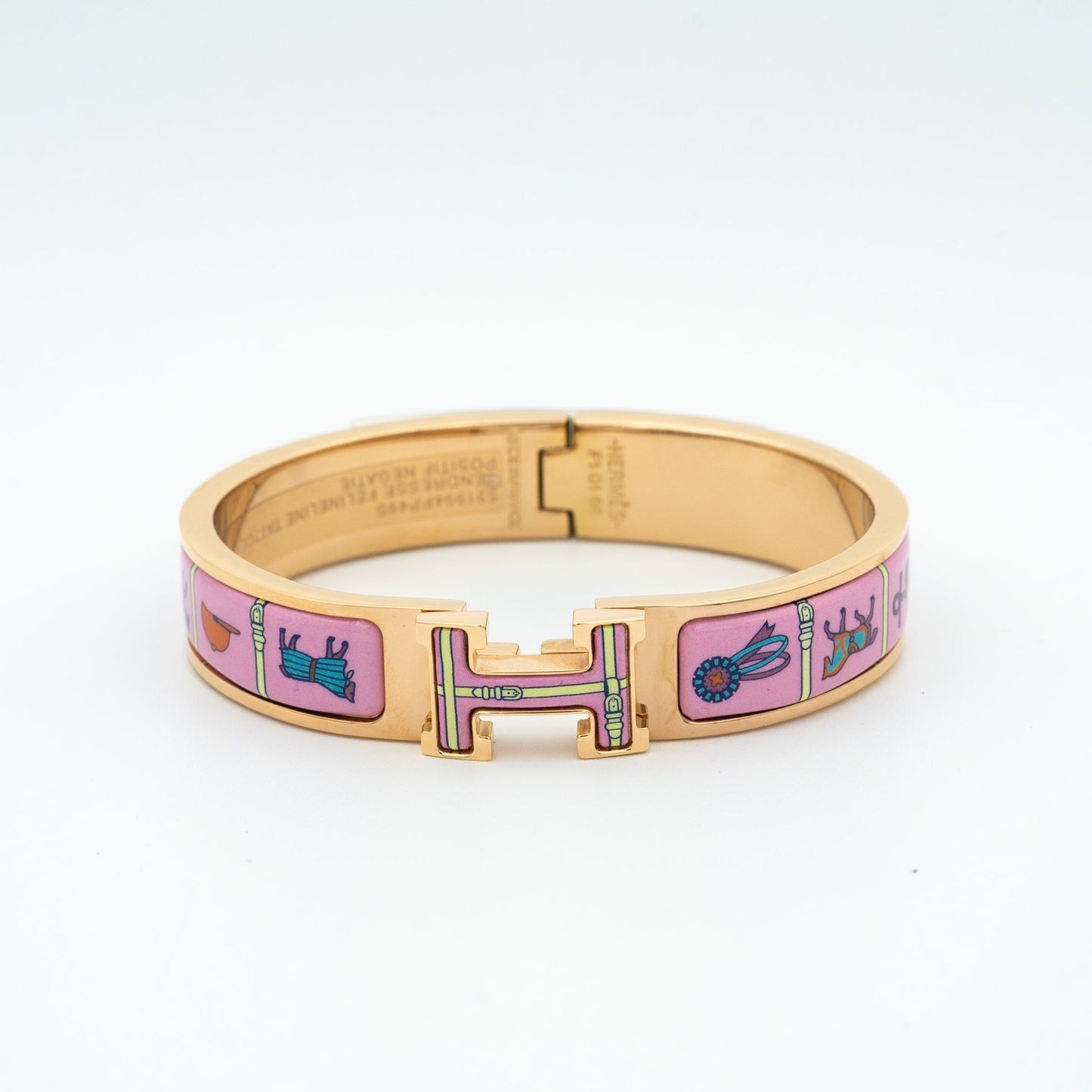 [Perla Lux]H PINK GOLD BRACELET PINK CERAMIC
