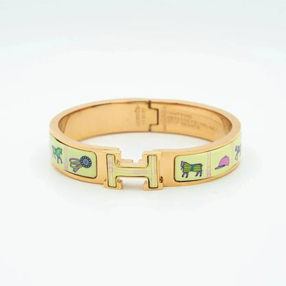 [Perla Lux]H PINK GOLD BRACELET CREAM CERAMIC