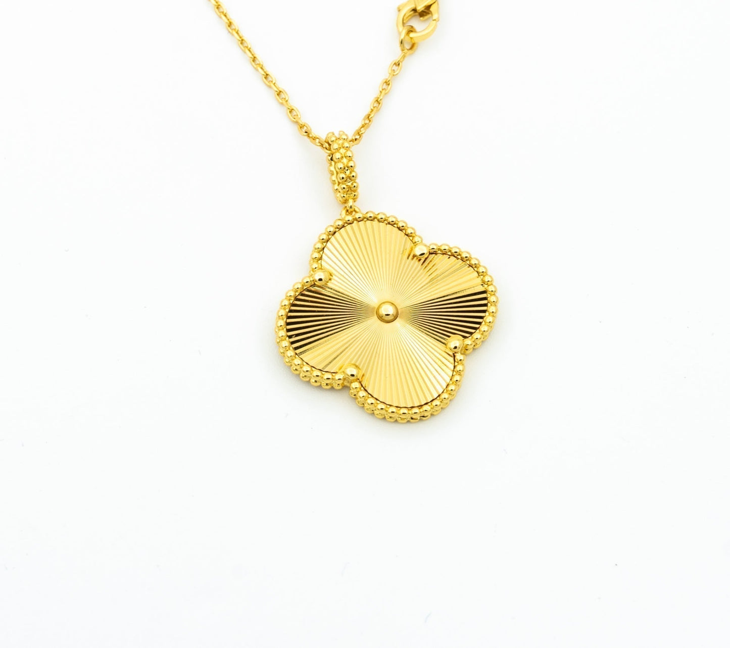 [Perla Lux]CLOVER 25MM PEDANT NECKLACE GOLD