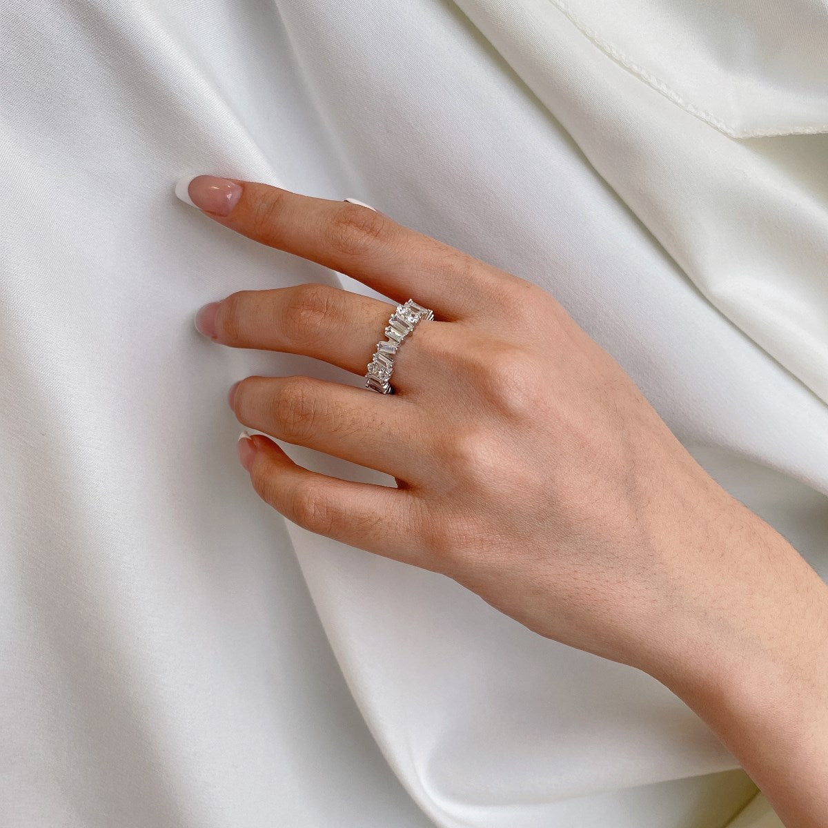 [Perla Lux]Delicate Multi Shape Tennis Ring