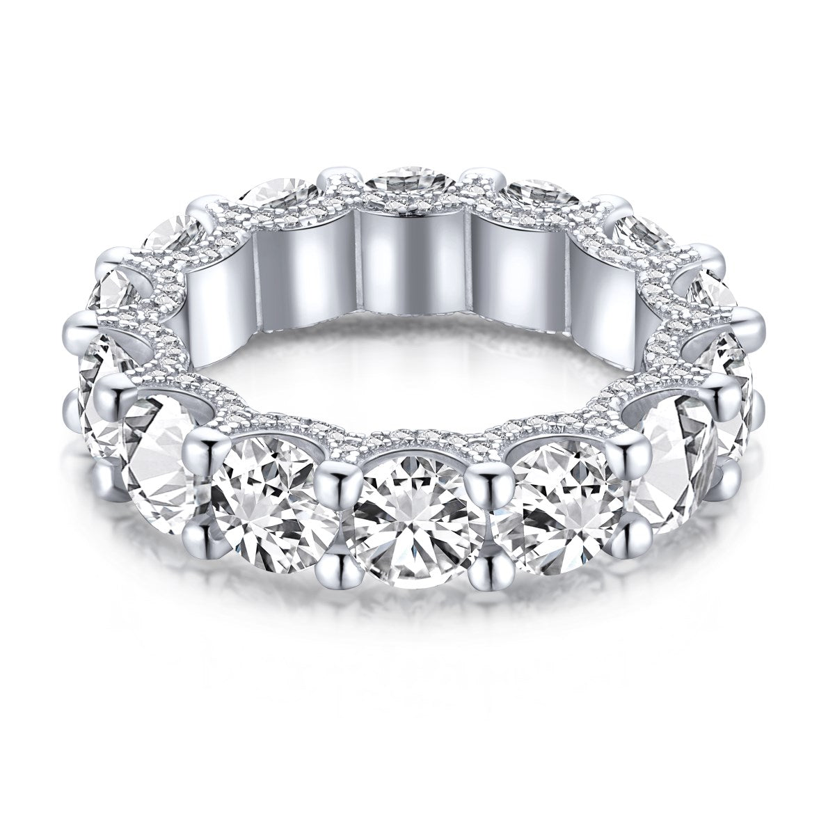 [Perla Lux]Gorgeous Round Cut Tennis Ring