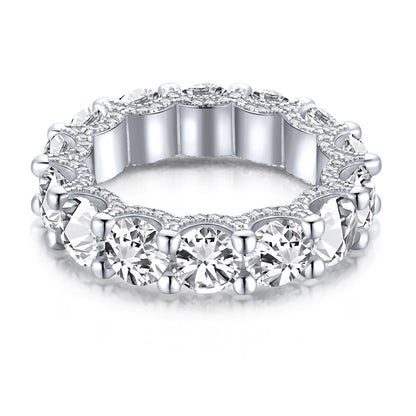 [Perla Lux]Gorgeous Round Cut Tennis Ring