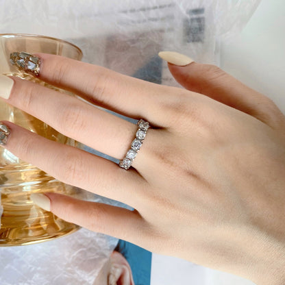 [Perla Lux]Eternity Round Cut Tennis Ring