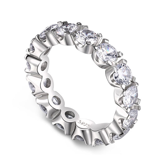 [Perla Lux]Eternity Round Cut Tennis Ring