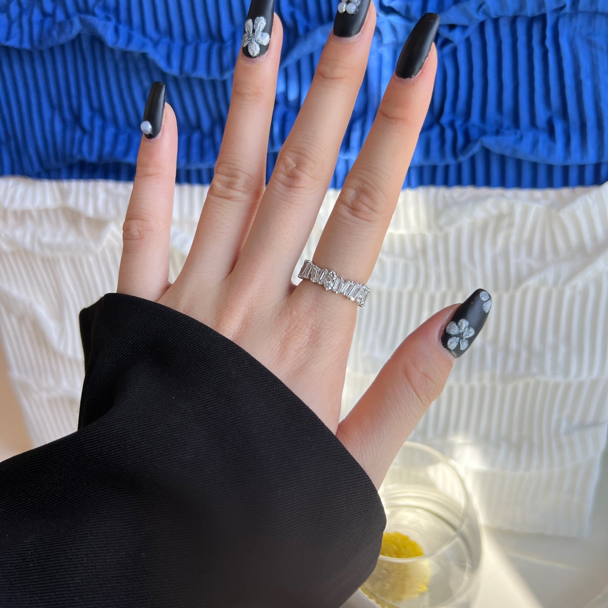 [Perla Lux]Delicate Multi Shape Tennis Ring