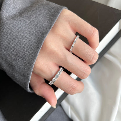 [Perla Lux]Eternity Round Cut Tennis Ring