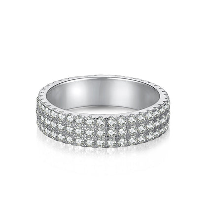 [Perla Lux]Dainty Round Cut Tennis Ring