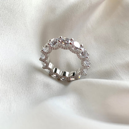 [Perla Lux]Gorgeous Round Cut Tennis Ring