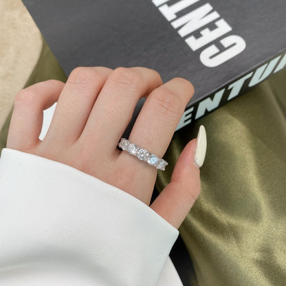 [Perla Lux]Gorgeous Round Cut Tennis Ring