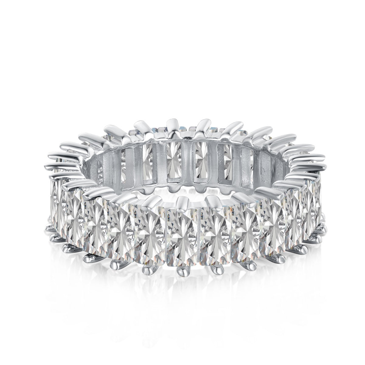 [Perla Lux]Unique Colorful Radiant Cut RIng
