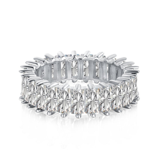 [Perla Lux]Unique Colorful Radiant Cut RIng