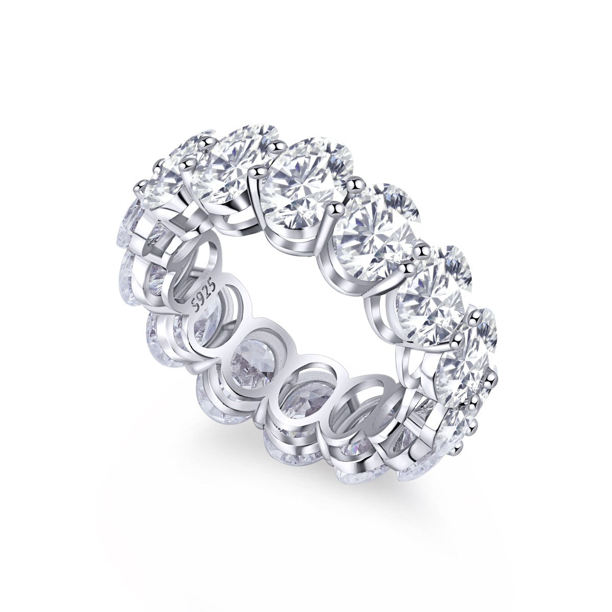 [Perla Lux]Dainty Elongated Cushion Cut Tennis Ring