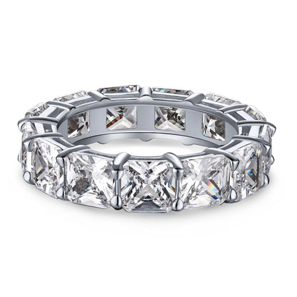 [Perla Lux]Elegant Princess Cut Tennis Ring