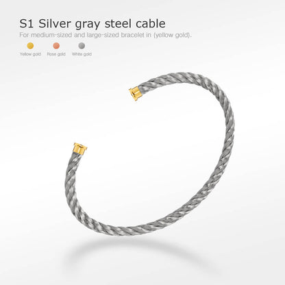 [Perla Lux]FORCE SERIES BRACELET CABLES 50 CHOICES (DIY SELECTION)