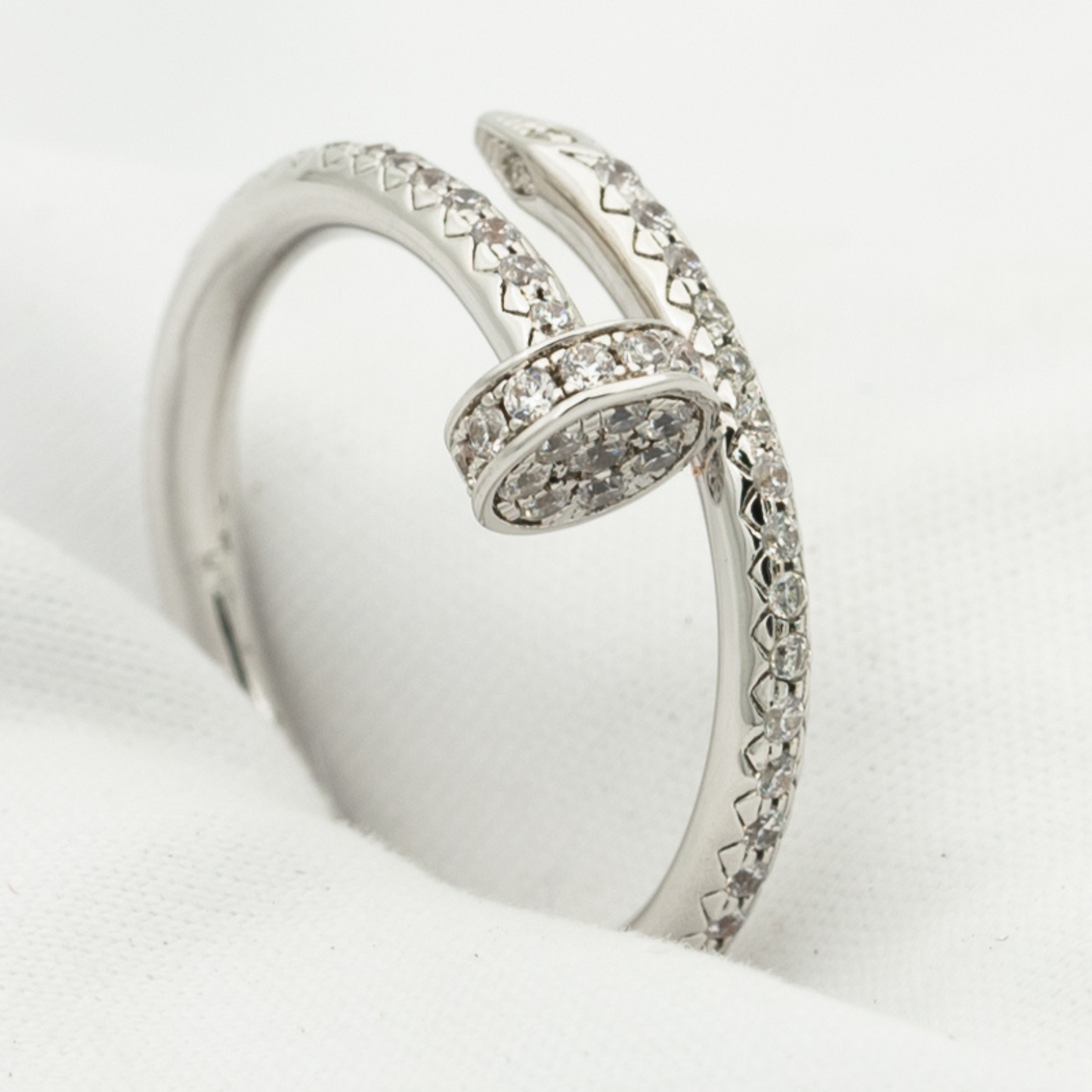 [Perla Lux]JUSTE RING 1.8MM SILVER DIAMONDS