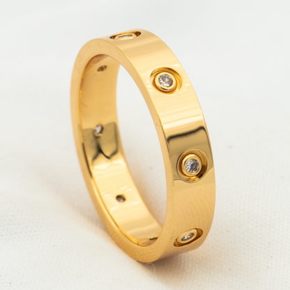 [Perla Lux]LOVE RING 3.6MM 8 DIAMONDS