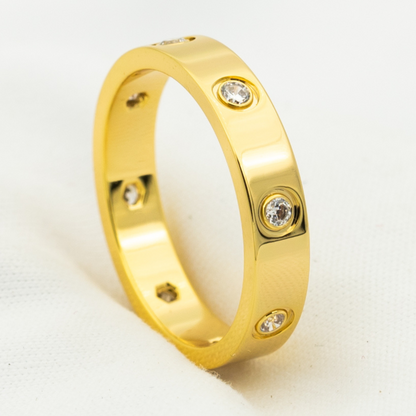 [Perla Lux]LOVE RING 3.6MM 8 DIAMONDS