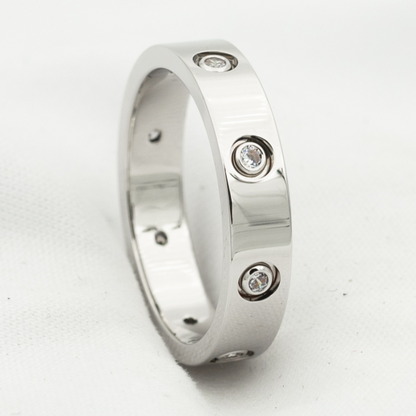 [Perla Lux]LOVE RING 3.6MM 8 DIAMONDS