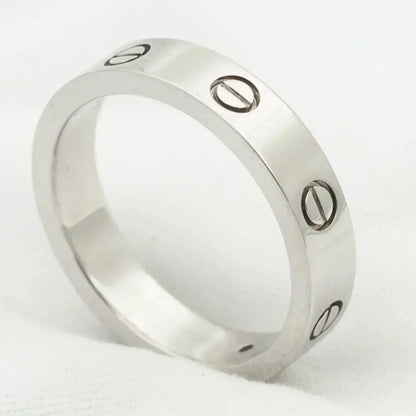 [Perla Lux]LOVE RING 4MM 1 DIAMOND SILVER