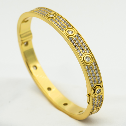 [Perla Lux]LOVE BRACELET 6.1MM DIAMOND-PAVED 10 BIG DIAMONDS