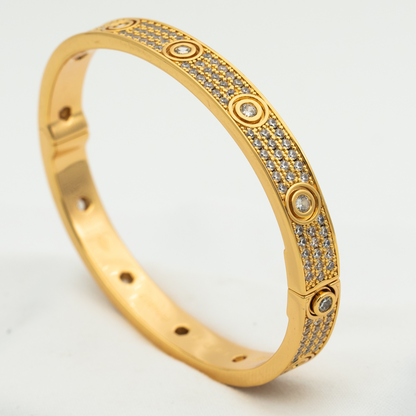 [Perla Lux]LOVE BRACELET 6.1MM DIAMOND-PAVED 10 BIG DIAMONDS