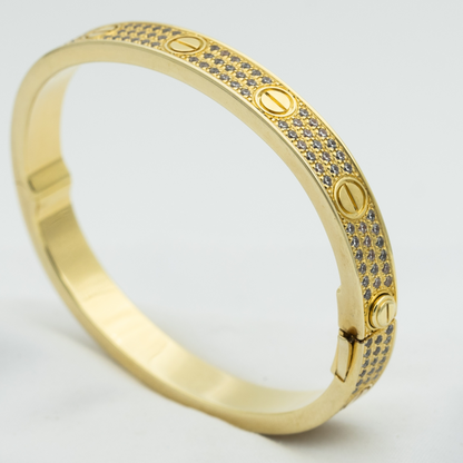 [Perla Lux]LOVE BRACELET 6.1MM DIAMOND-PAVED
