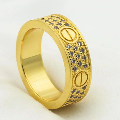 [Perla Lux]LOVE RING 5.5MM DIAMONDS PAVED