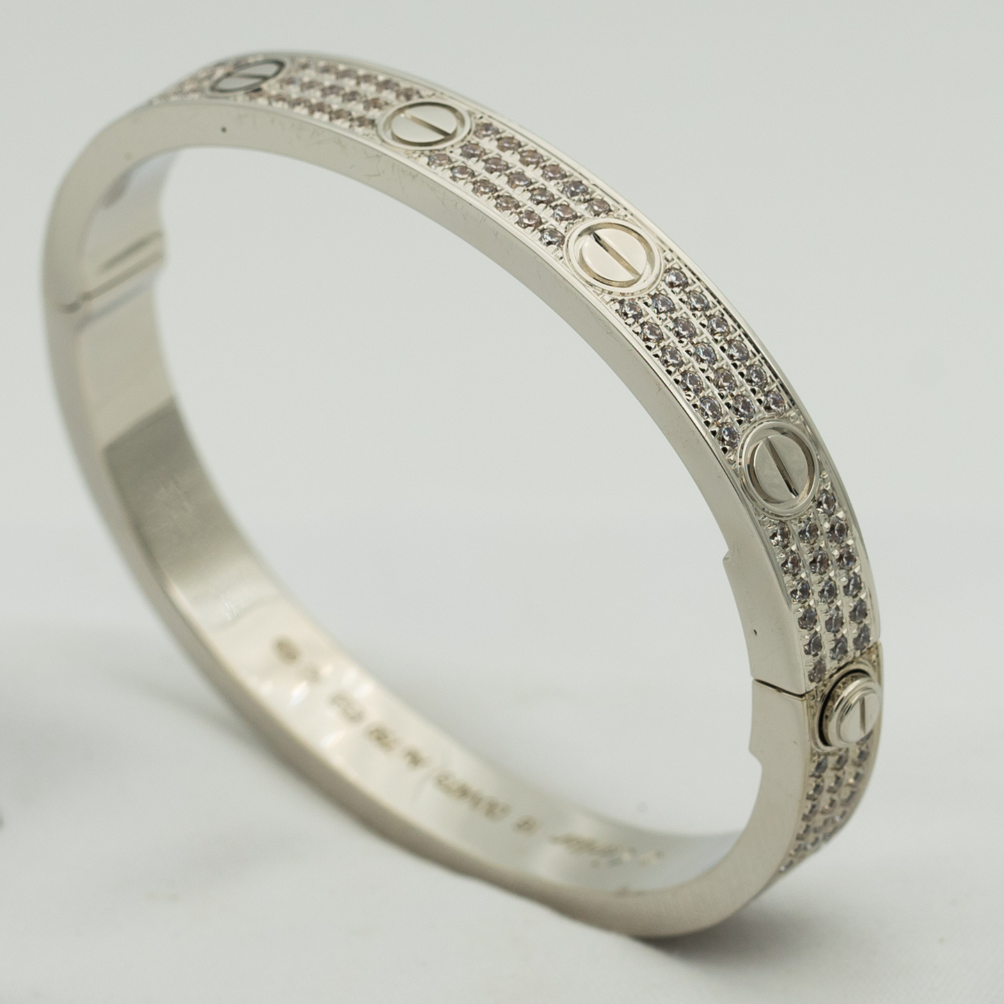 [Perla Lux]LOVE BRACELET 6.1MM DIAMOND-PAVED