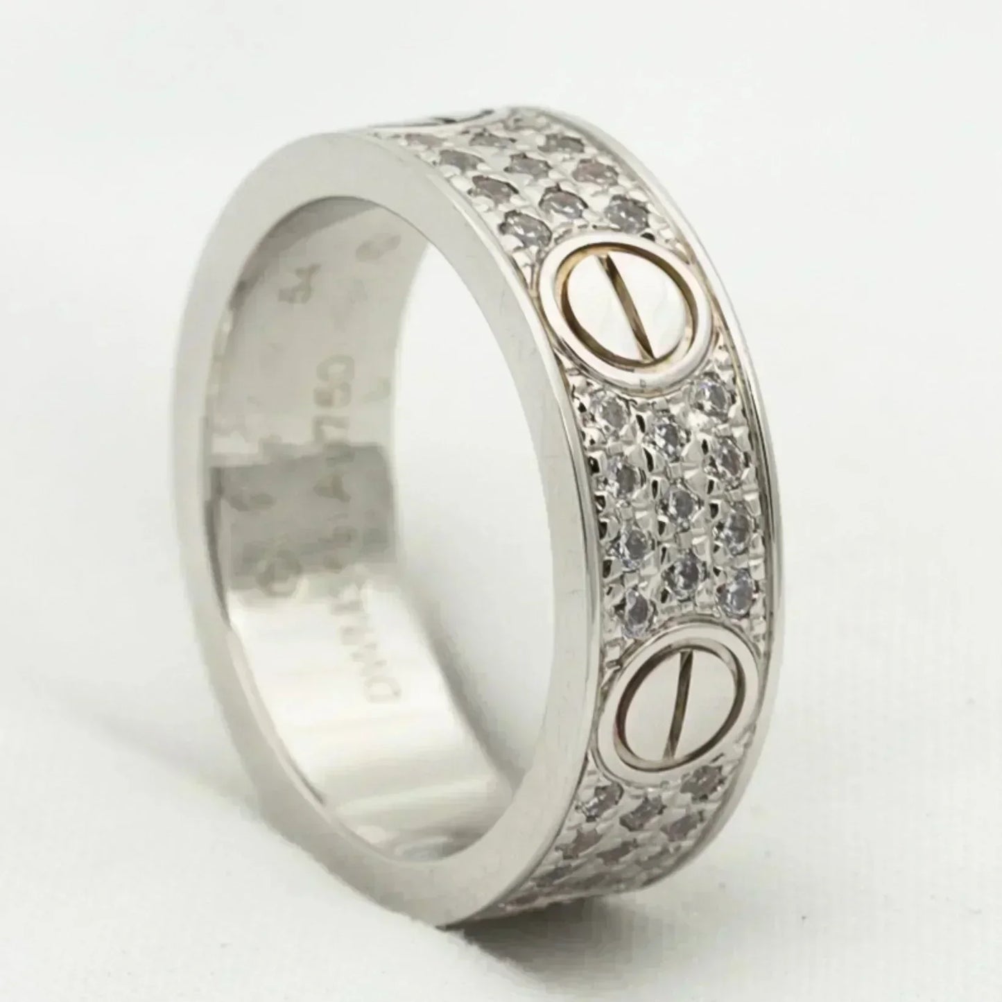 [Perla Lux]LOVE RING 5.5MM DIAMONDS PAVED