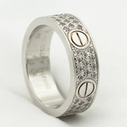 [Perla Lux]LOVE RING 5.5MM DIAMONDS PAVED