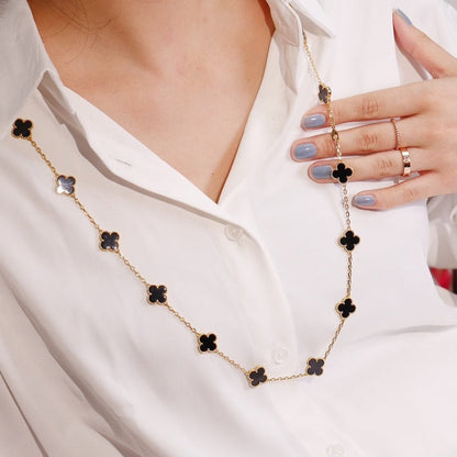 [Perla Lux]CLOVER 20 MOTIFS ONYX ROSE GOLD