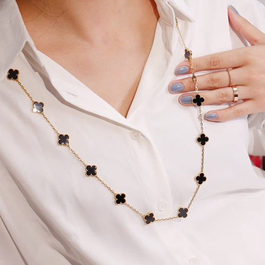 [Perla Lux]CLOVER 20 MOTIFS ONYX ROSE GOLD