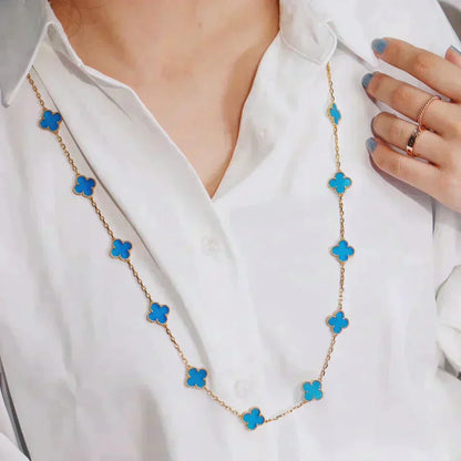 [Perla Lux]CLOVER 20 MOTIFS TURQUOISE GOLD