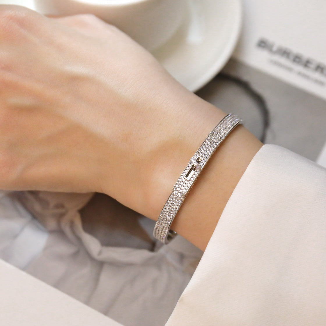 [Perla Lux]KELLY BRACELET DIAMOND PAVED