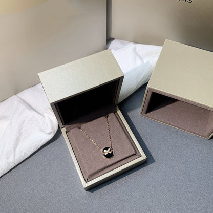 [Perla Lux]JEUX DE PINK GOLD DIAMOND NECKLACE