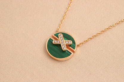 [Perla Lux]JEUX DE ROSE GOLD DIAMOND NECKLACE
