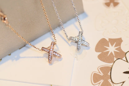 [Perla Lux]JEUX DE DIAMOND NECKLACE