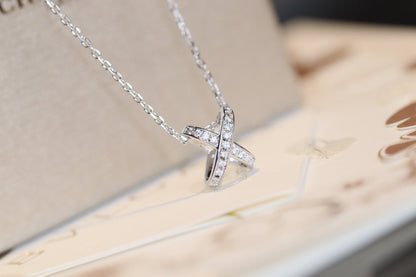 [Perla Lux]JEUX DE DIAMOND NECKLACE