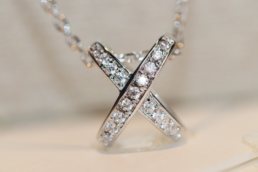 [Perla Lux]JEUX DE DIAMOND NECKLACE