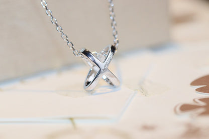 [Perla Lux]JEUX DE DIAMOND NECKLACE
