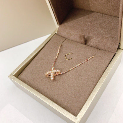 [Perla Lux]JEUX DE DIAMOND NECKLACE