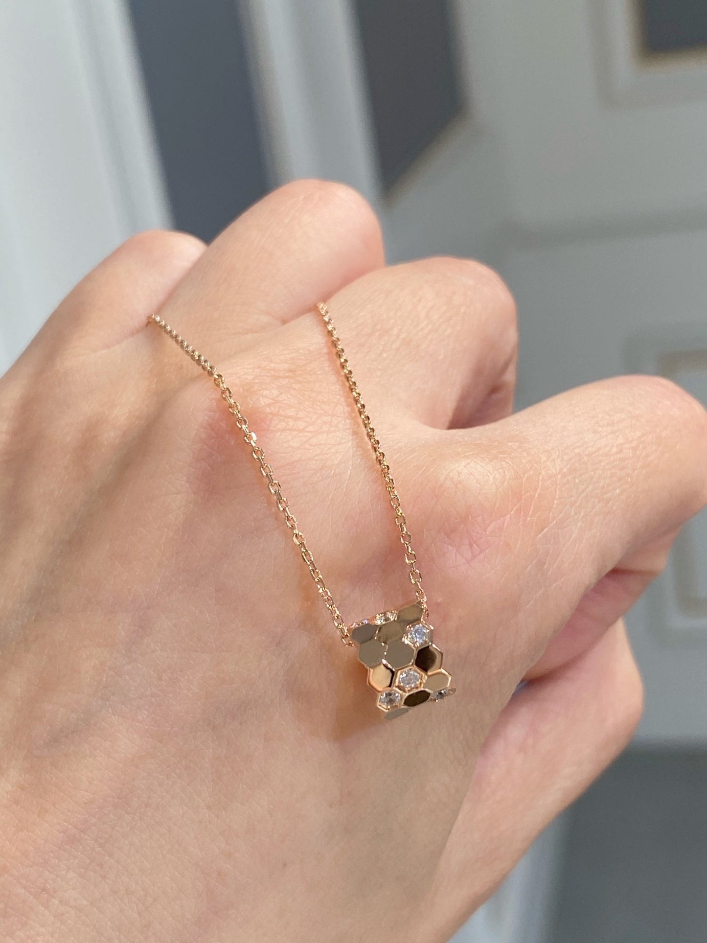 [Perla Lux]BEE LOVE DIAMOND NECKLACE