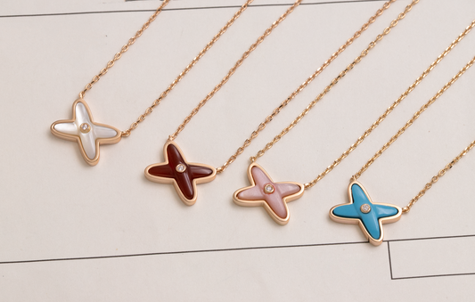 [Perla Lux]JEUX DE NECKLACE 1 DIAMOND