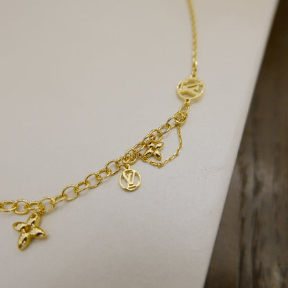 [Perla Lux]BLOOMING SUPPLE NECKLACE BRASS
