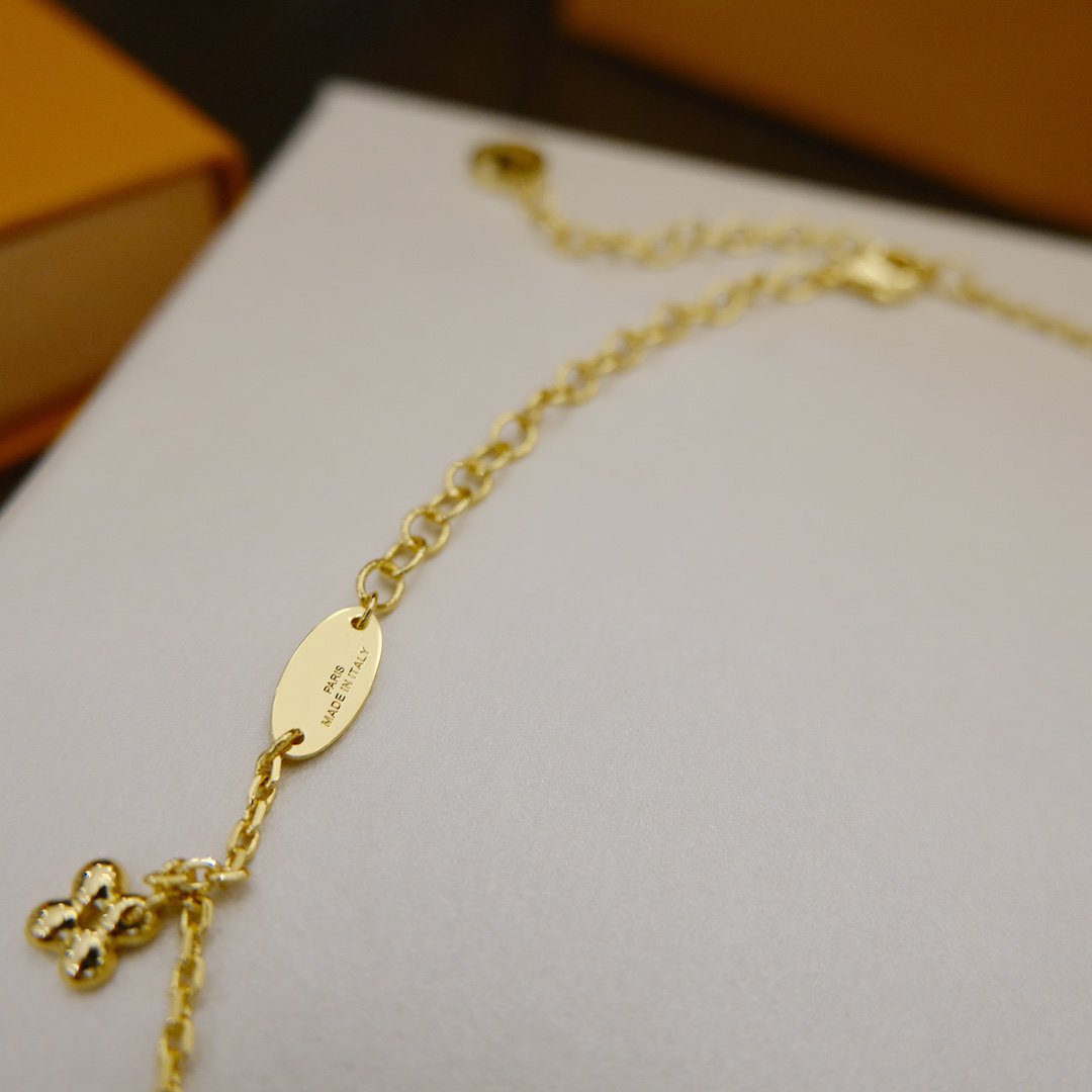 [Perla Lux]BLOOMING SUPPLE NECKLACE BRASS