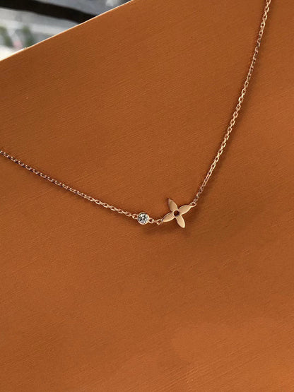 [Perla Lux]BLOSSOM PENDANT PINK GOLD AND DIAMOND
