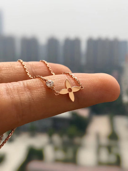[Perla Lux]BLOSSOM PENDANT PINK GOLD AND DIAMOND